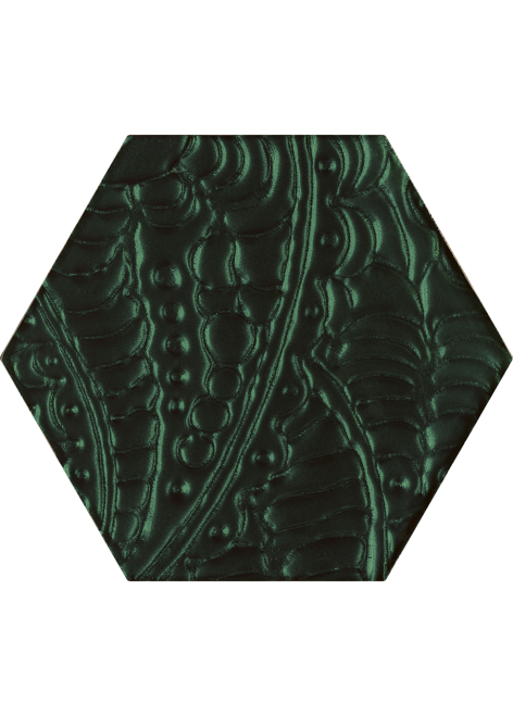 Dekor Urban Colours Green Hexagon Sklo 19,8x17,1
