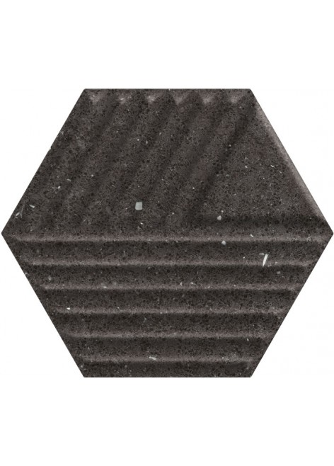 Obklad Space Dust Nero Heksagon C Struktura 19,8x17,1