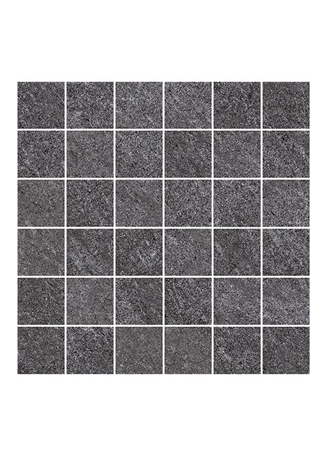 Dlažba Bolt Dark Grey Mozaika Mat Rekt. 29,8x29,8