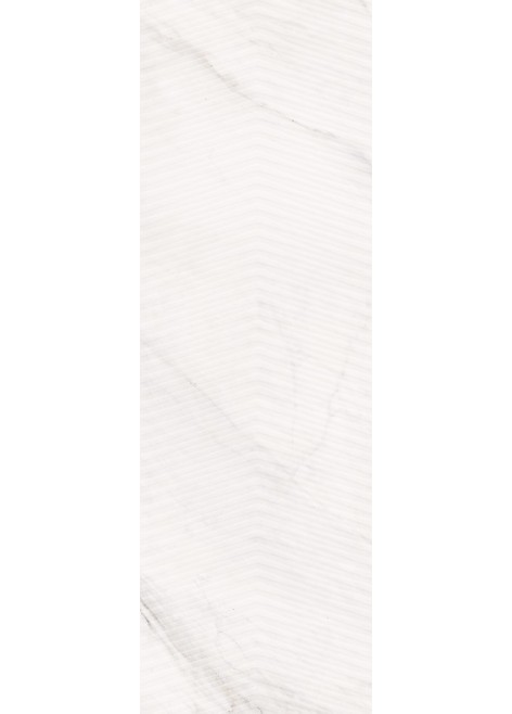 Obklad Carrara Chic White Chevron Struktura Glossy Rekt. 89x29