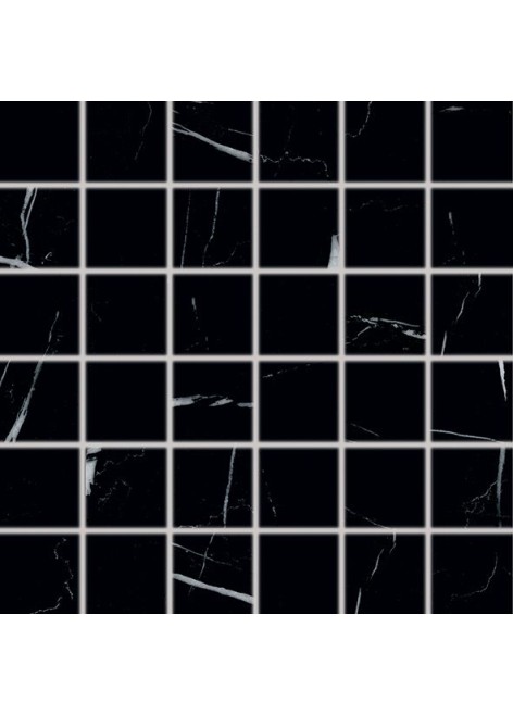 Dlažba RAKO Flash DDM06833 mozaika (5x5) černá 30x30