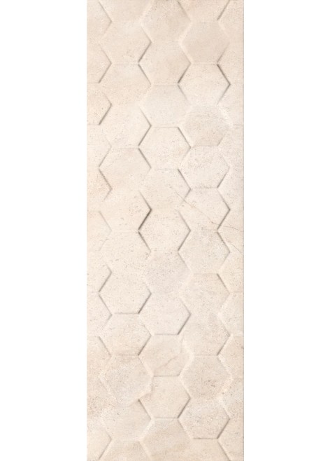 Obklad Arena Cream Hexagon Rekt. 25x75