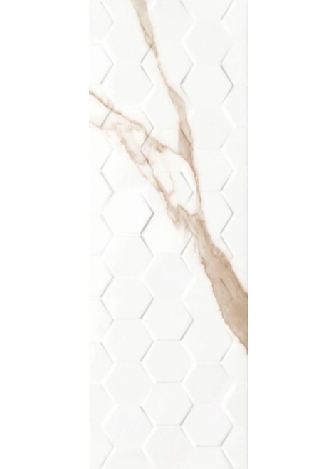 Obklad Calacatta Gold Hexagon Rekt. 25x75