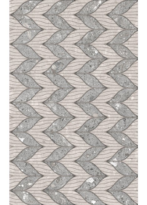 Obklad Gemano Light Grey Dekor Mat 25x40