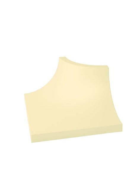 Světle žlutý Obklad Gamma Colours Waniliowa Mat Profil C 3x4