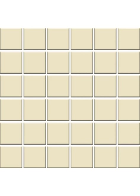 Světle žlutá Mozaika Dlažba Gammo Colours Waniliowy Mat 4,8x4,8/29,8x29,8 R10