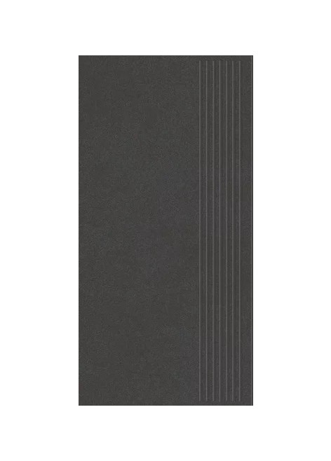 Dlažba Archicross Base Black Mat Schodovka 29,8x59,8 R10