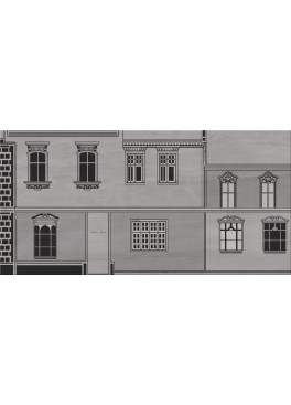Dekorace City Grey House B 29,7x60
