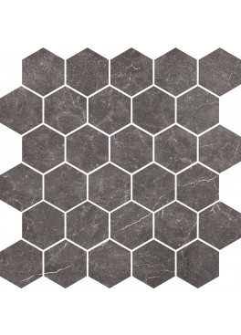 Mozaika Dlažba Imperial Graphite IG13 Hex. Lesk. 27x27