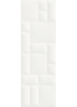 Obklad Pillow Game Patchwork White Struktura Rekt. 89x29