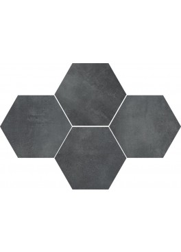 Dlažba Stark Graphite Mosaic Hexagon 40,8x28,3