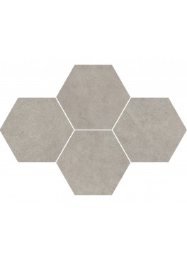 Dlažba Qubus Grey Mosaic Hexagon 40,8x28,3