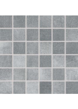 Dlažba RAKO Rebel DDM06742 mozaika (5x5) tmavě šedá 30x30