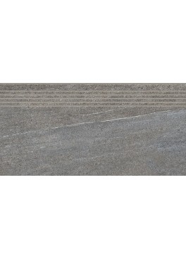 Dlažba RAKO Quarzit DCPSE738 schodovka tmavě šedá 30x60