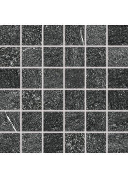Dlažba RAKO Quarzit DDM06739 mozaika (5x5) černá 30x30