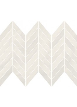 Dekor Markuria White Chevron Mosaic Mat. 29,8x25,5