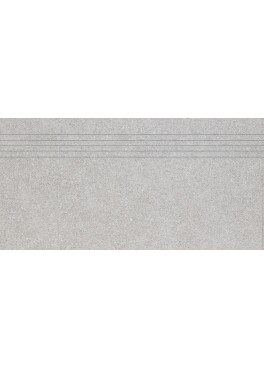 Dlažba RAKO Block DCPSE780 schodovka světle šedá 60x30