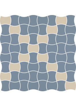 Dlažba Modernizm Blue Mozaika Mix 30,86x30,86