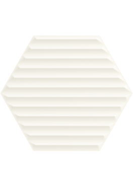 Obklad Woodskin Bianco Heksagon Struktura B 19,8x17,1