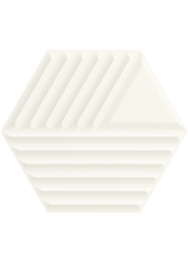 Obklad Woodskin Bianco Heksagon Struktura C 19,8x17,1