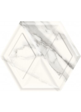 Obklad Morning Bianco Heksagon Struktura Lesk 19,8x17,1