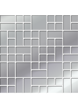 Dekor Concrete Platinum Glass Mosaic 25x25