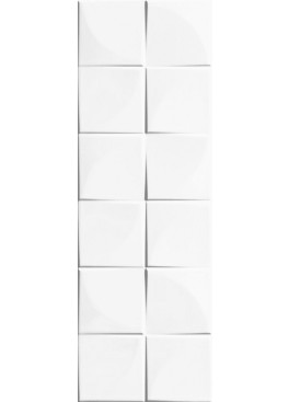 Obklad Quadra White Mat Rekt. 75x25