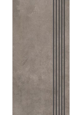 Dlažba Qubus Dark Grey Schodovka Mat 60x30