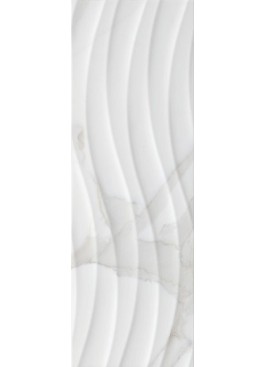 Obklad Demeter White Onda Glos.rekt.25x75