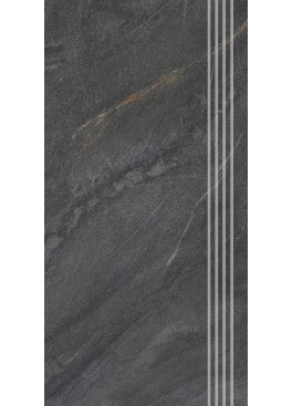 Dlažba Granby Dark Grey Schodovka  59,7x29,7