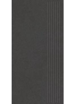 Dlažba Archicross Base Black Mat Schodovka 29,8x59,8 R10