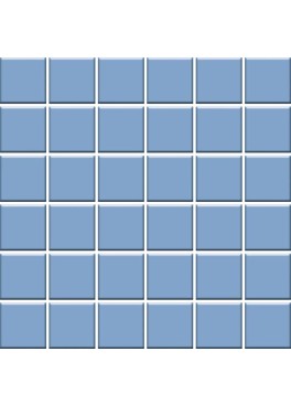 Modrá Mozaika Dlažba Gammo Colours Niebieski Mat 4,8x4,8/29,8x29,8 R10