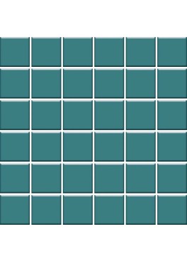 Tyrkysová Mozaika Dlažba Gammo Colours Turkusowy Mat 4,8x4,8/29,8x29,8 R10